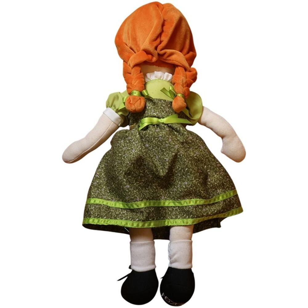 Disney Theatrical Group Rag Doll Red Braids Green Dress 18" Plush Soft Doll - Picture 3 of 6